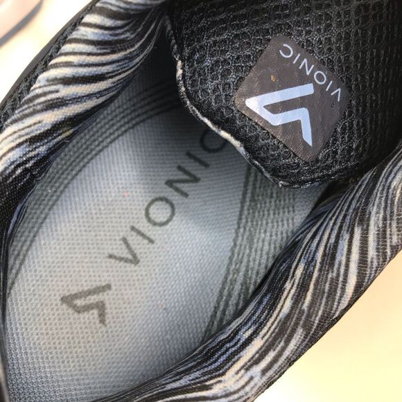 Vionic Satima Navy Light Blue Lace Up Athletic Performance Athleisure Sneakers - Picture 15 of 16